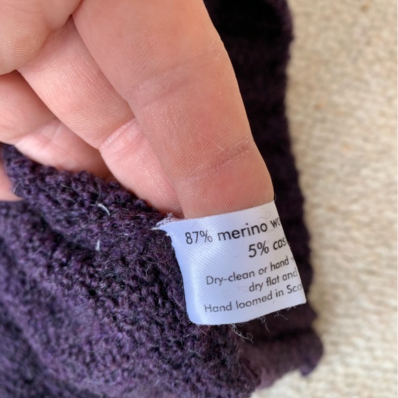 Eskandar Merino Wool Purple Turtleneck Sweater sz Medium TP1 - Picture 7 of 8
